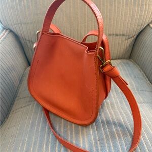 Madewell Orange Leather purse